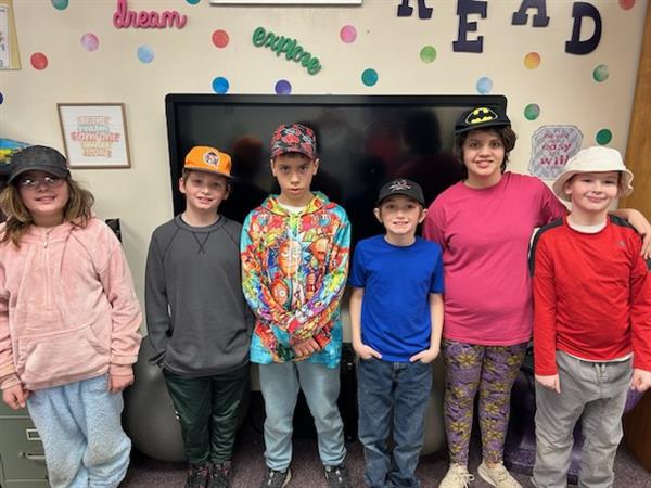 Mrs. Minch's Class on Hat Day